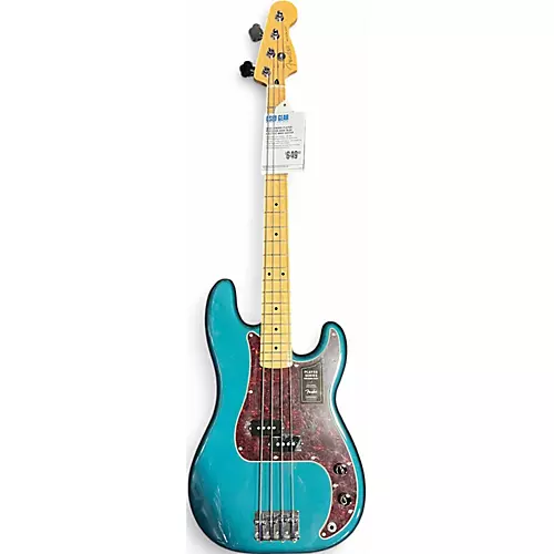 Used Fender Player Precision Bass Blue Electric Bass Guitar Blue