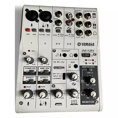Used Yamaha AG06 Unpowered Mixer