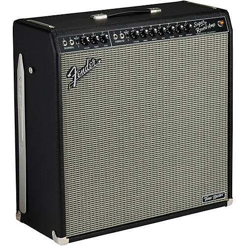 Fender Tone Master Super Reverb 45W 4x10 Guitar Combo Amp Black and Silver