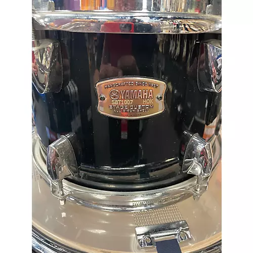 Used Yamaha 5 Piece Stage Custom Black Drum Kit Black