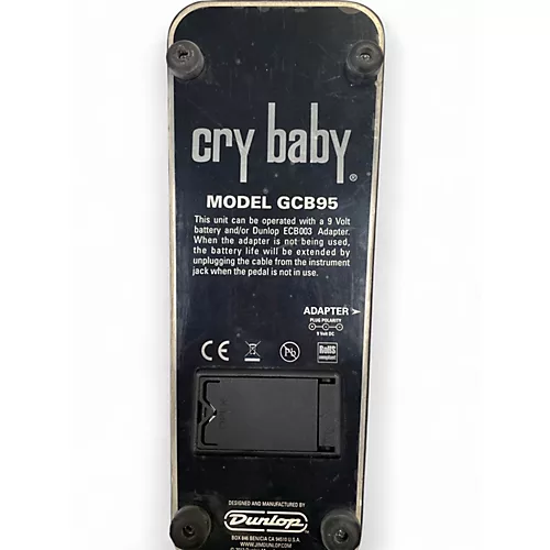 Used Dunlop GCB95 Original Crybaby Wah Effect Pedal