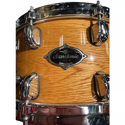 Used TAMA 14X6.5 Starclassic Snare Natural Drum Natural 213