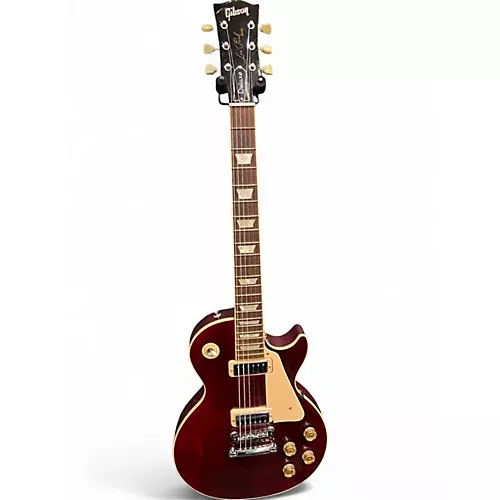 Used Gibson Les Paul Deluxe Wine Red Solid Body Electric Guitar Wine Red