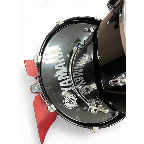 Used Yamaha 5 Piece Stage Custom Black Drum Kit Black