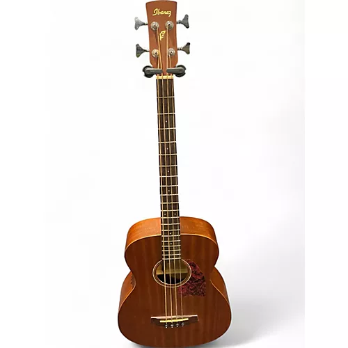 Used Ibanez pcbe12mh-opn Natural Acoustic Bass Guitar Natural