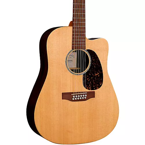 Martin X Series Brazilian HPL 12-String Dreadnought Acoustic-Electric Guitar Natural