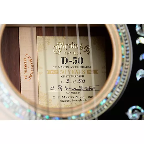 Martin CFMIV 50th Anniversary D-50 Limited-Edition Dreadnought Acoustic Guitar Natural