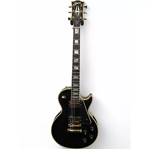 Used 2022 Gibson 1968 Les Paul Custom Reissue Ebony Solid Body Electric Guitar Ebony