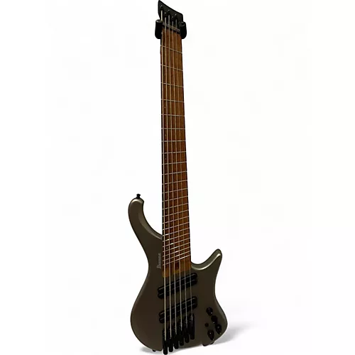 Used Ibanez ehb1006ms Silver Electric Bass Guitar Silver