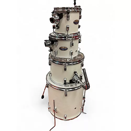 Used Pearl 6 Piece DECADE MAPLE Alpine White Drum Kit Alpine White