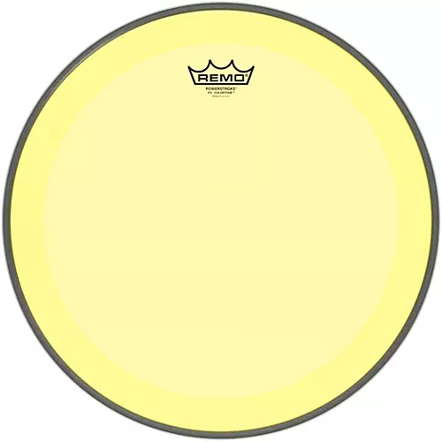 Remo Powerstroke P3 Colortone Yellow Bass Drum Head 16 in.