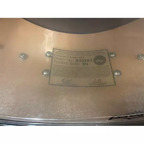 Used DW 14X6.5 Collector's Series Exotic Snare Drum Exotic Exotic 213