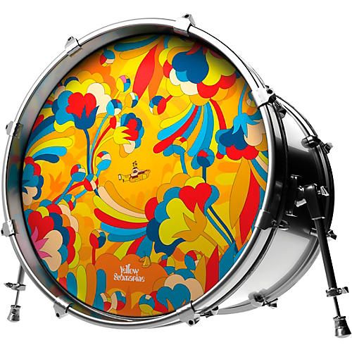 EVANS Yellow Submarine Primrose Prairie Bass Drumhead 20 in.