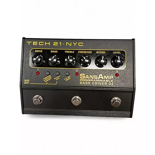 Used Tech 21 Sansamp PBDR Bass Driver DI Bass Effect Pedal