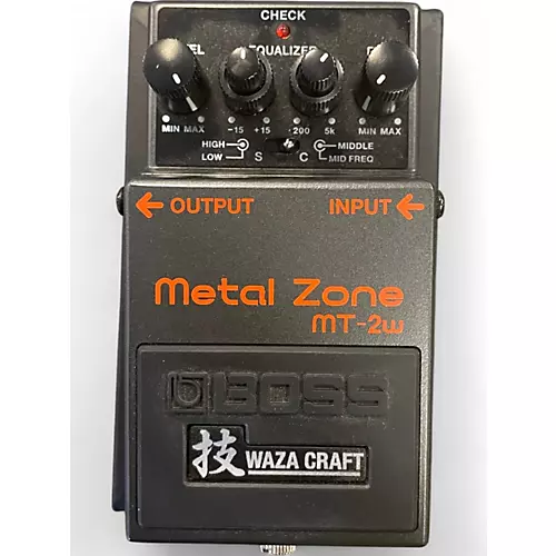Used BOSS MT2W Metal Zone Waza Craft Effect Pedal