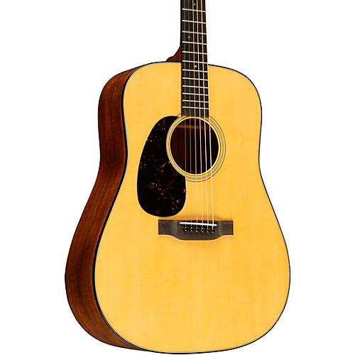 Martin D-18 Standard Dreadnought Left-Handed Acoustic Guitar Natural