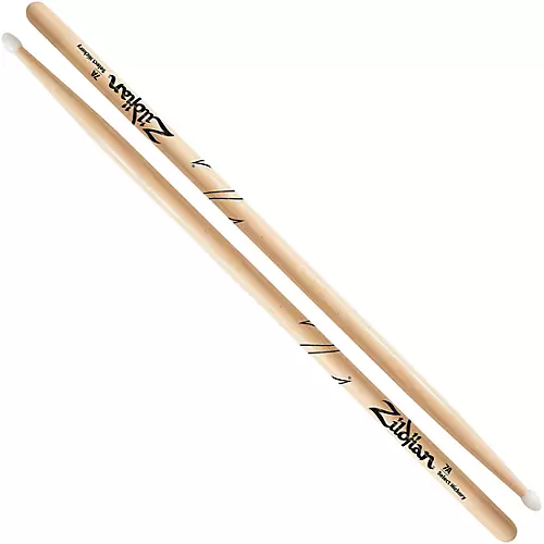 Zildjian Natural Hickory Drum Sticks 7A Nylon
