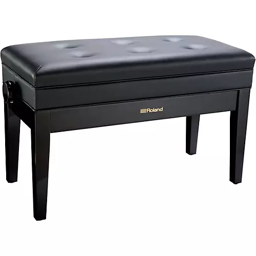 Roland RPB-D400-US Piano Bench, Duet Size, Vinyl Seat Polished Ebony