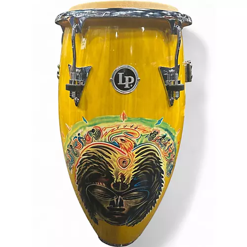 Used LP Santana Africa Speaks Conga 12.50 in. Yellow Lacquer Conga