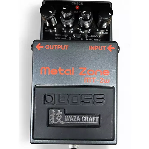 Used BOSS MT2W Metal Zone Waza Craft Effect Pedal