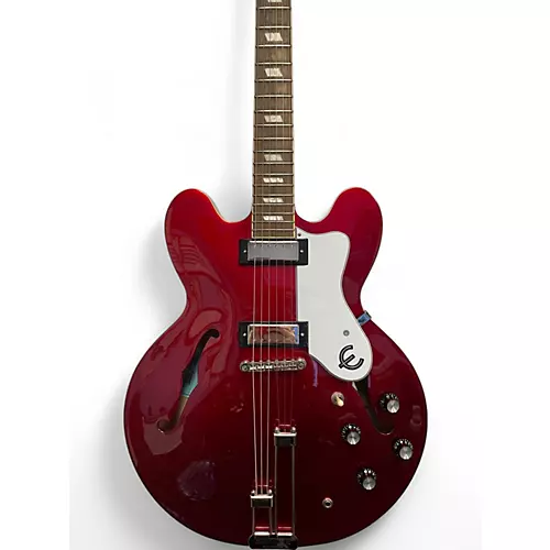 Used Epiphone Riviera Wine Red Hollow Body Electric Guitar Wine Red