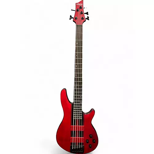 Used Schecter Guitar Research C-5 GT RED Electric Bass Guitar RED