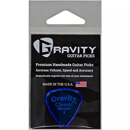 GRAVITY PICKS Classic Standard Polished Blue 2.0 mm