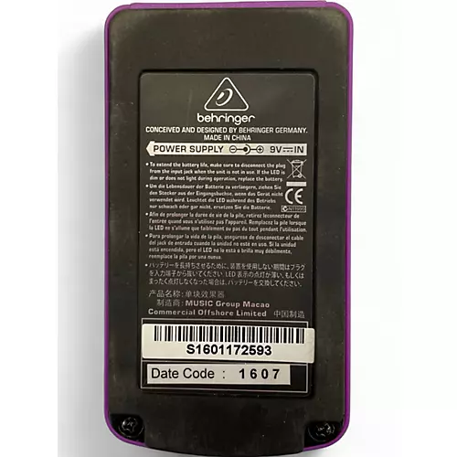 Used Behringer BOD400 Bass Overdrive Bass Effect Pedal