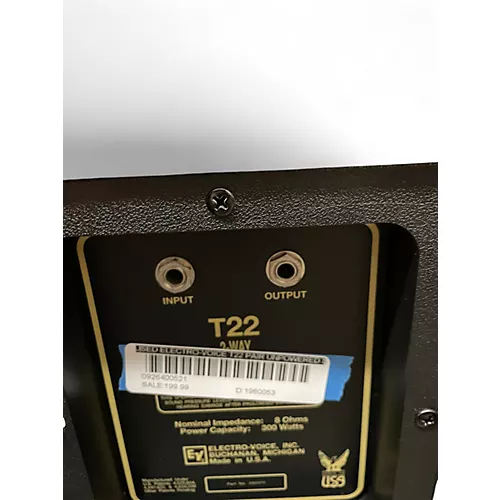 Used Electro-Voice T22 PAIR Unpowered Speaker