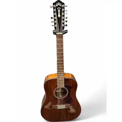 Used Guild D1212 Mahogany 12 String Acoustic Electric Guitar Mahogany