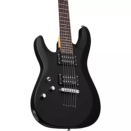 Schecter Guitar Research C-6 Deluxe Left-Handed Electric Guitar Satin Black
