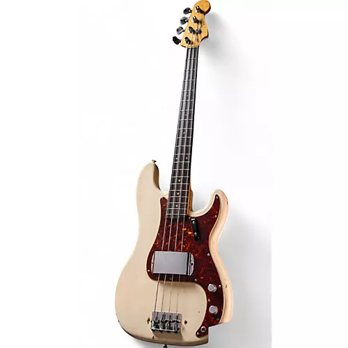 Vintage 1962 Fender Precision Bass Olympic Whte Electric Bass Guitar Olympic Whte