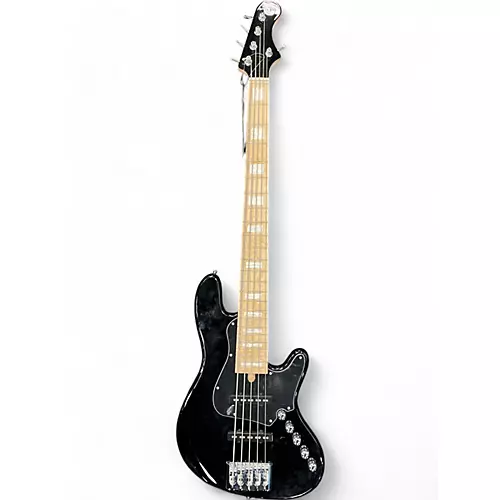 Used Cort NJS5 Black Electric Bass Guitar Black