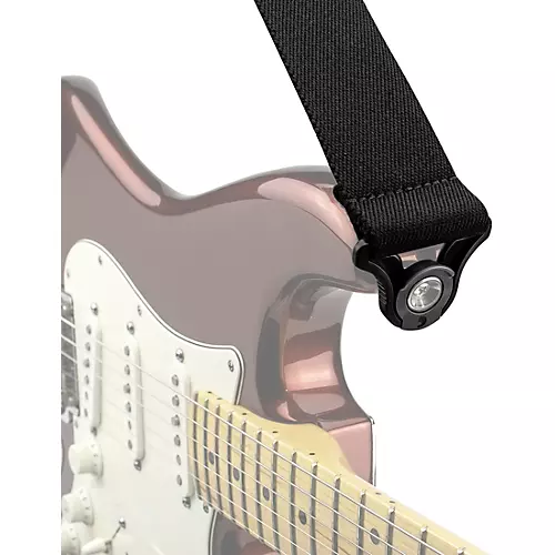 D'Addario Auto Lock Straps: Skater Series Black 2 in.