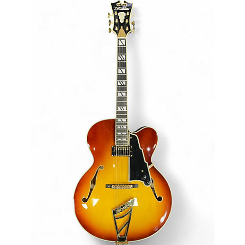 Used D'Angelico EXL-1 Dark Iced Tea Burst Hollow Body Electric Guitar Dark Iced Tea Burst