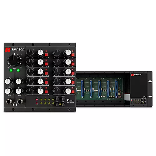 Harrison D510r 10-Slot 500 Series Rack System with 10x2 Analog Mixer Module