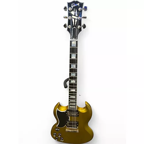 Used 2023 Gibson SG Custom Gold Solid Body Electric Guitar