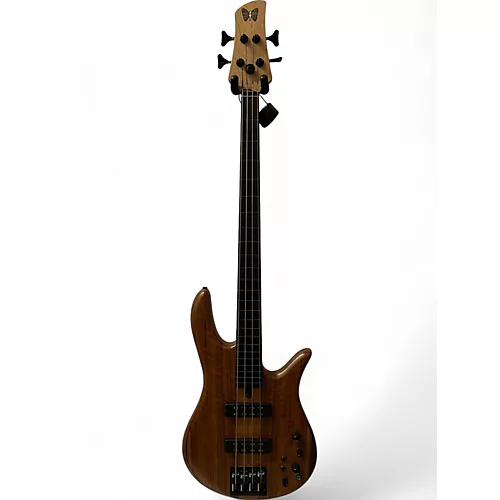 Used 2020s Fodera fRETLESS MONARCH 4 STRING CLEAR SATIN Electric Bass Guitar CLEAR SATIN