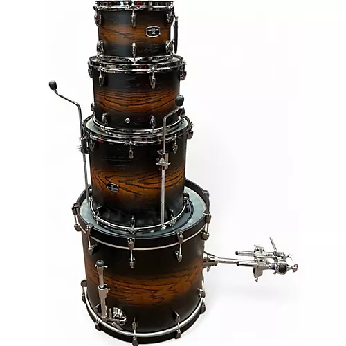 Used Yamaha 4 Piece Live Custom UZU EARTH SUNBURST Drum Kit UZU EARTH SUNBURST