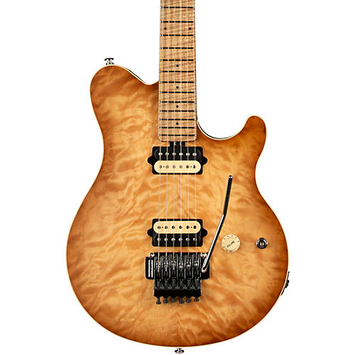 Ernie Ball Music Man Axist Quilt Top (satin) Electric Guitar Honey Pot