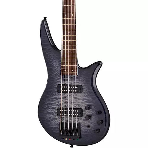 Jackson X Series Spectra Bass SBXQ V Transparent Black Burst