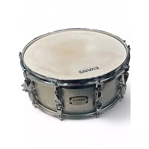 Used Yamaha 6X14 absolute hybrid maple Silver Sparkle Drum Silver Sparkle 13