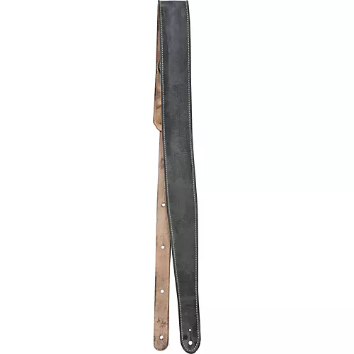 Fender Road Worn Distressed Leather Guitar Strap Black