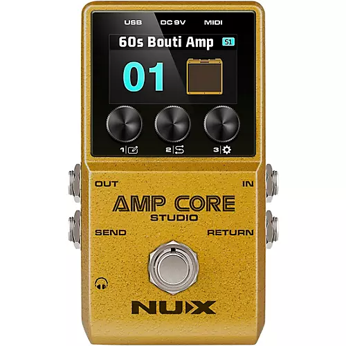 NUX Amp Core Studio Amp Modeling Pedal Gold