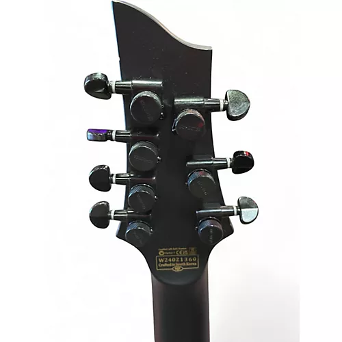 Used Schecter Guitar Research PT 7 MS BLAXCK OPS Black Solid Body Electric Guitar Black