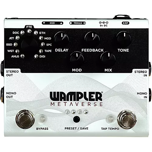 Wampler Metaverse Multi-Delay Effects Pedal White