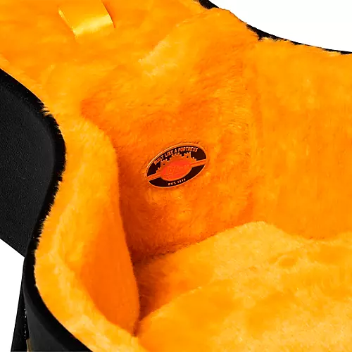 Gibson Lifton Historic Black/Goldenrod Hardshell Case, Dreadnought