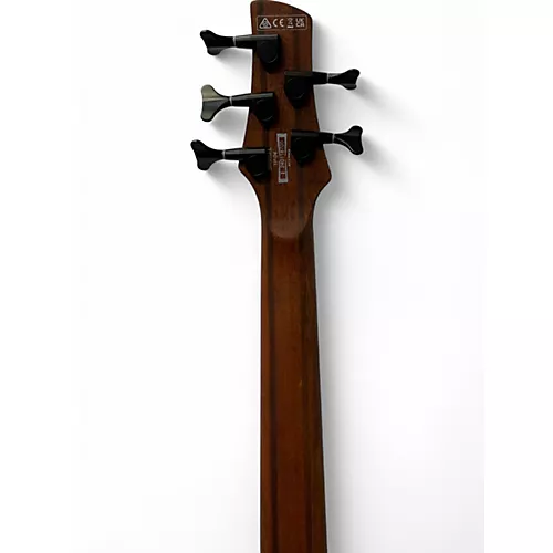 Used Ibanez SR505 5 String Left Handed Natural Electric Bass Guitar Natural
