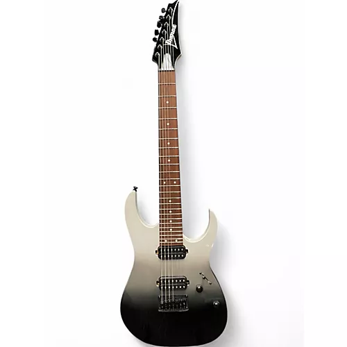 Used Ibanez RG7421 RG Series Pearl Black Fade Metallic Solid Body Electric Guitar Pearl Black Fade Metallic