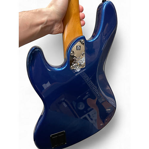 Used Fender American Ultra Jazz Bass Blue Electric Bass Guitar Blue